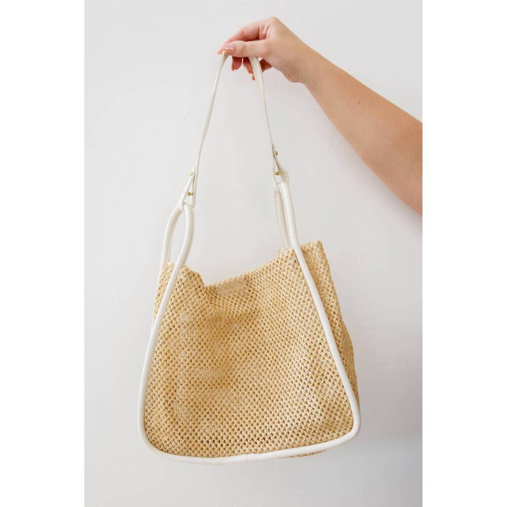 NEW 123 AMORE road less traveled handbag in cream